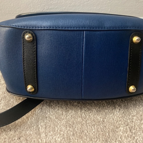 Navy Blue Cuoieria Fiorentina leather Crossbody Bag Italy - Picture 5 of 16